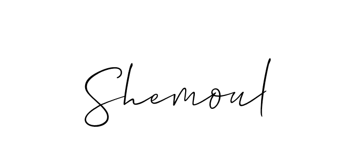 It looks lik you need a new signature style for name Shemoul. Design unique handwritten (Allison_Script) signature with our free signature maker in just a few clicks. Shemoul signature style 2 images and pictures png