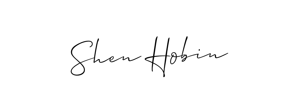 Similarly Allison_Script is the best handwritten signature design. Signature creator online .You can use it as an online autograph creator for name Shen Hobin. Shen Hobin signature style 2 images and pictures png