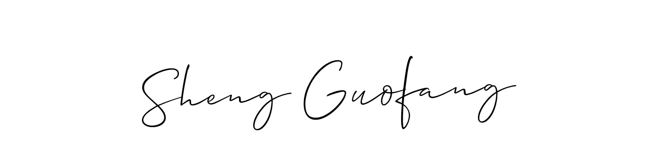 How to Draw Sheng Guofang signature style? Allison_Script is a latest design signature styles for name Sheng Guofang. Sheng Guofang signature style 2 images and pictures png