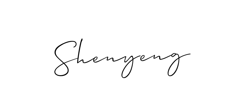if you are searching for the best signature style for your name Shenyeng. so please give up your signature search. here we have designed multiple signature styles  using Allison_Script. Shenyeng signature style 2 images and pictures png