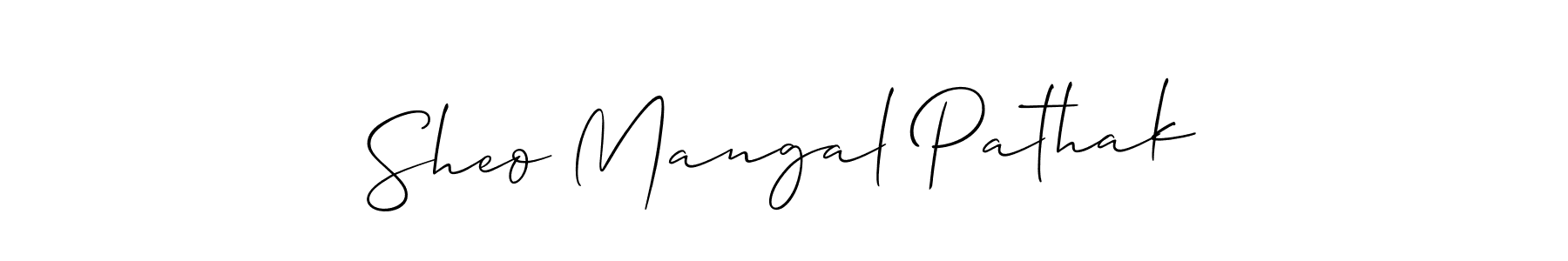 Check out images of Autograph of Sheo Mangal Pathak name. Actor Sheo Mangal Pathak Signature Style. Allison_Script is a professional sign style online. Sheo Mangal Pathak signature style 2 images and pictures png