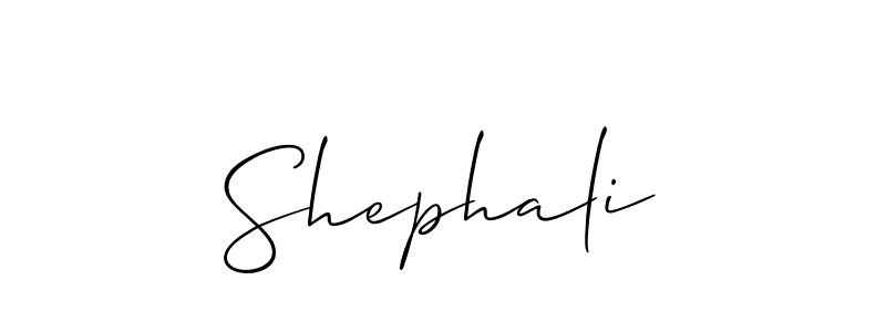 if you are searching for the best signature style for your name Shephali. so please give up your signature search. here we have designed multiple signature styles  using Allison_Script. Shephali signature style 2 images and pictures png