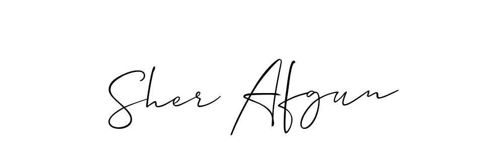 Sher Afgun stylish signature style. Best Handwritten Sign (Allison_Script) for my name. Handwritten Signature Collection Ideas for my name Sher Afgun. Sher Afgun signature style 2 images and pictures png