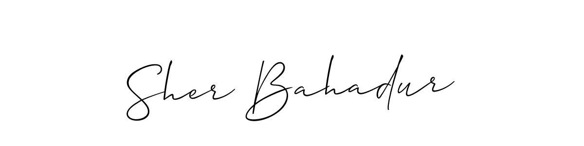 Best and Professional Signature Style for Sher Bahadur. Allison_Script Best Signature Style Collection. Sher Bahadur signature style 2 images and pictures png