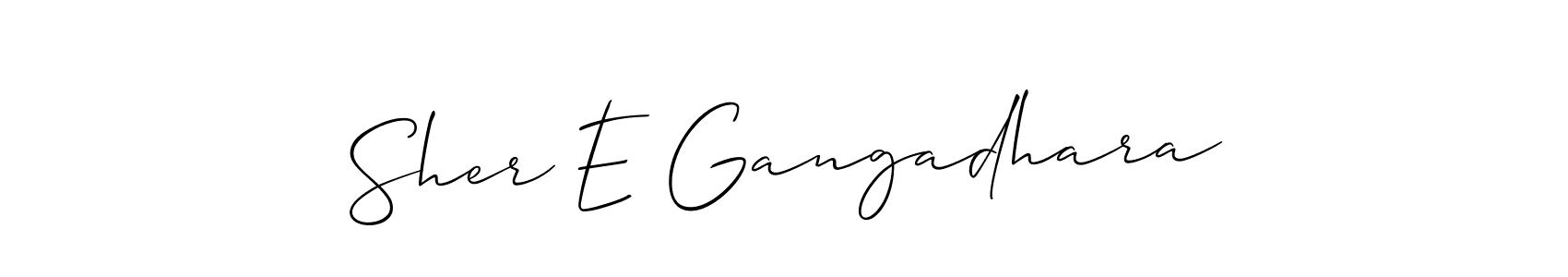 Sher E Gangadhara stylish signature style. Best Handwritten Sign (Allison_Script) for my name. Handwritten Signature Collection Ideas for my name Sher E Gangadhara. Sher E Gangadhara signature style 2 images and pictures png