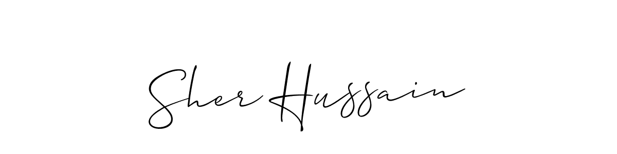 Make a short Sher Hussain signature style. Manage your documents anywhere anytime using Allison_Script. Create and add eSignatures, submit forms, share and send files easily. Sher Hussain signature style 2 images and pictures png