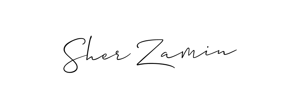 Make a beautiful signature design for name Sher Zamin. Use this online signature maker to create a handwritten signature for free. Sher Zamin signature style 2 images and pictures png