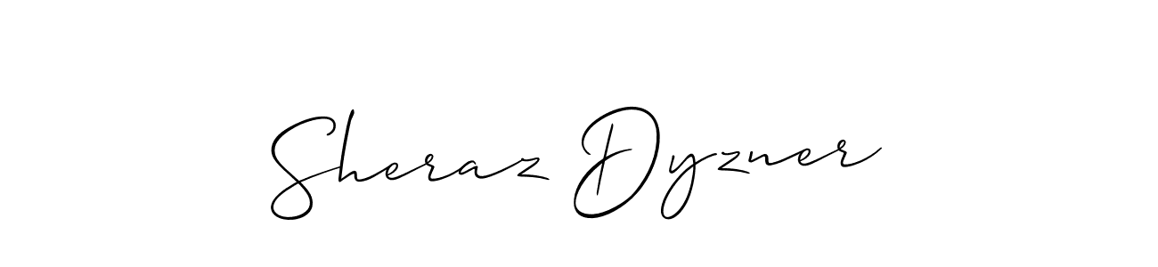 Similarly Allison_Script is the best handwritten signature design. Signature creator online .You can use it as an online autograph creator for name Sheraz Dyzner. Sheraz Dyzner signature style 2 images and pictures png