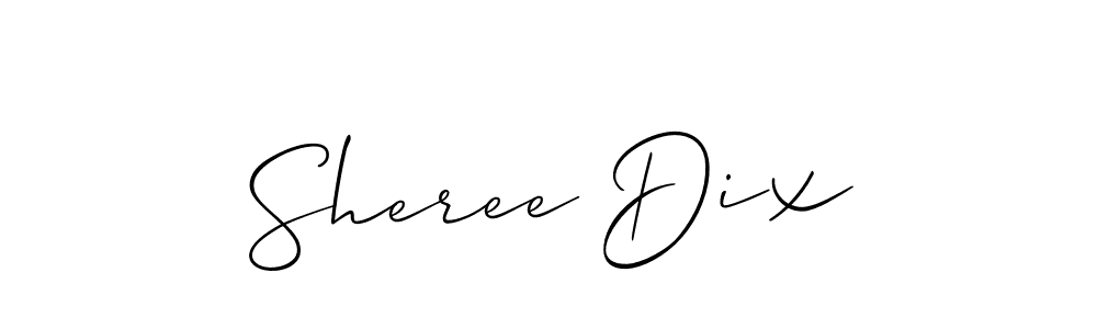 This is the best signature style for the Sheree Dix name. Also you like these signature font (Allison_Script). Mix name signature. Sheree Dix signature style 2 images and pictures png