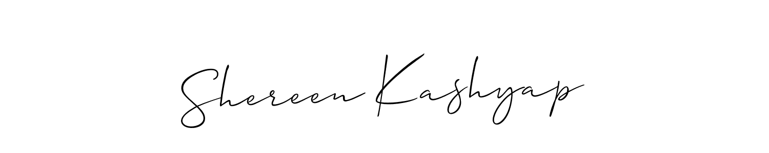 How to Draw Shereen Kashyap signature style? Allison_Script is a latest design signature styles for name Shereen Kashyap. Shereen Kashyap signature style 2 images and pictures png