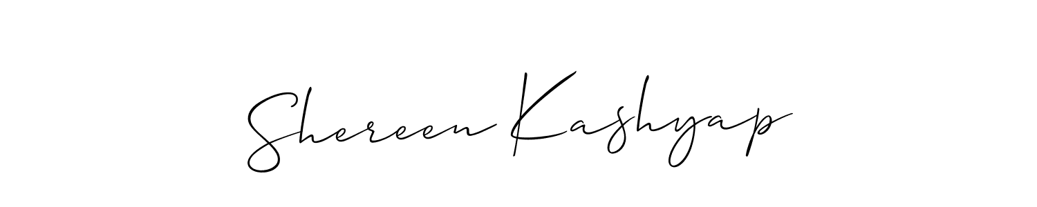 How to Draw Shereen Kashyap signature style? Allison_Script is a latest design signature styles for name Shereen Kashyap. Shereen Kashyap signature style 2 images and pictures png