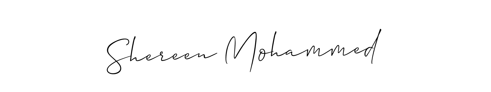 if you are searching for the best signature style for your name Shereen Mohammed. so please give up your signature search. here we have designed multiple signature styles  using Allison_Script. Shereen Mohammed signature style 2 images and pictures png