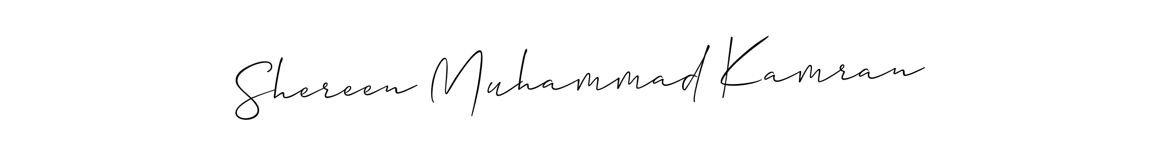 Shereen Muhammad Kamran stylish signature style. Best Handwritten Sign (Allison_Script) for my name. Handwritten Signature Collection Ideas for my name Shereen Muhammad Kamran. Shereen Muhammad Kamran signature style 2 images and pictures png