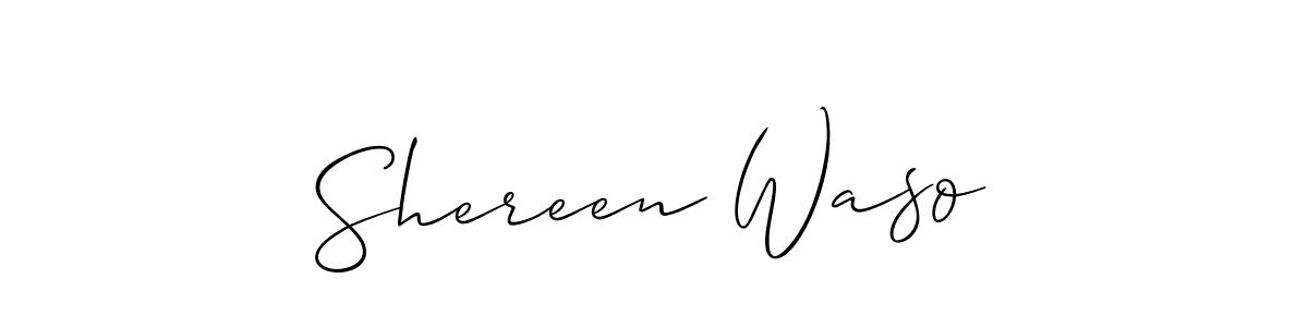 Also You can easily find your signature by using the search form. We will create Shereen Waso name handwritten signature images for you free of cost using Allison_Script sign style. Shereen Waso signature style 2 images and pictures png