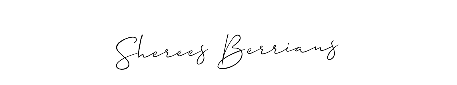 Once you've used our free online signature maker to create your best signature Allison_Script style, it's time to enjoy all of the benefits that Sherees Berrians name signing documents. Sherees Berrians signature style 2 images and pictures png