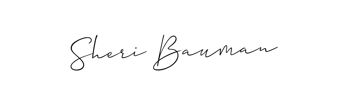 Make a short Sheri Bauman signature style. Manage your documents anywhere anytime using Allison_Script. Create and add eSignatures, submit forms, share and send files easily. Sheri Bauman signature style 2 images and pictures png