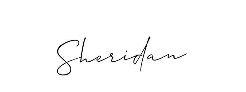 Best and Professional Signature Style for Sheridan. Allison_Script Best Signature Style Collection. Sheridan signature style 2 images and pictures png