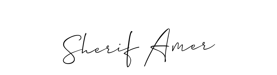 This is the best signature style for the Sherif Amer name. Also you like these signature font (Allison_Script). Mix name signature. Sherif Amer signature style 2 images and pictures png