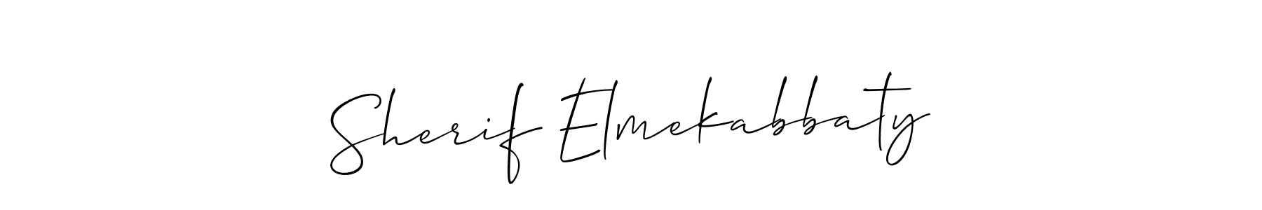 Also we have Sherif Elmekabbaty name is the best signature style. Create professional handwritten signature collection using Allison_Script autograph style. Sherif Elmekabbaty signature style 2 images and pictures png