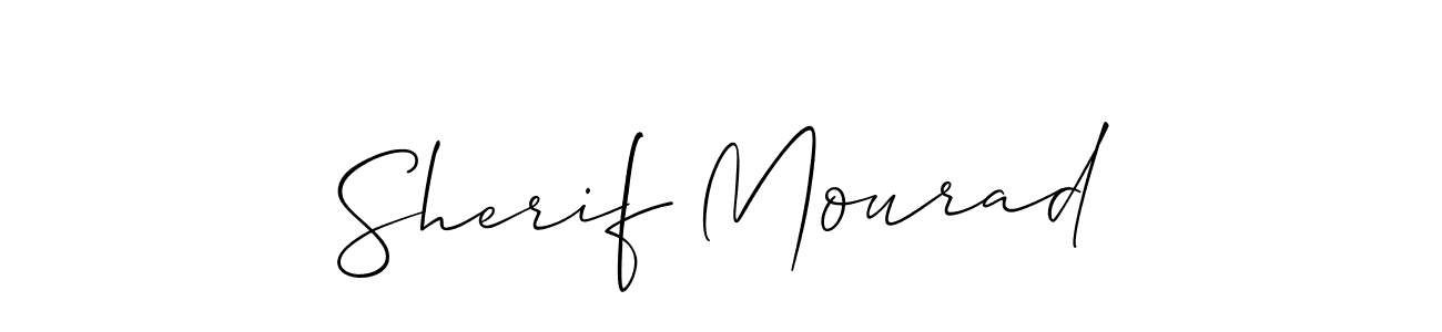 Sherif Mourad stylish signature style. Best Handwritten Sign (Allison_Script) for my name. Handwritten Signature Collection Ideas for my name Sherif Mourad. Sherif Mourad signature style 2 images and pictures png