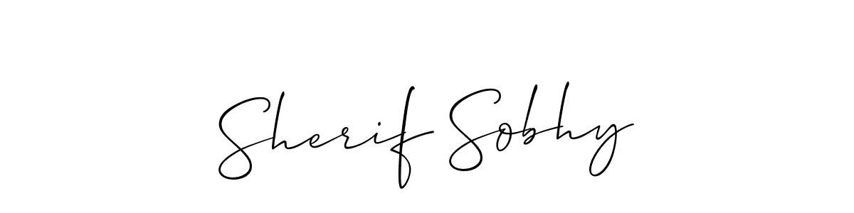 This is the best signature style for the Sherif Sobhy name. Also you like these signature font (Allison_Script). Mix name signature. Sherif Sobhy signature style 2 images and pictures png