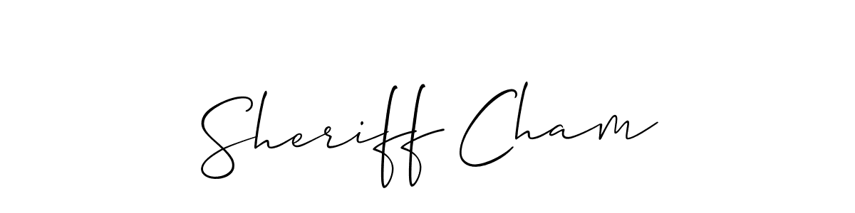 See photos of Sheriff Cham official signature by Spectra . Check more albums & portfolios. Read reviews & check more about Allison_Script font. Sheriff Cham signature style 2 images and pictures png