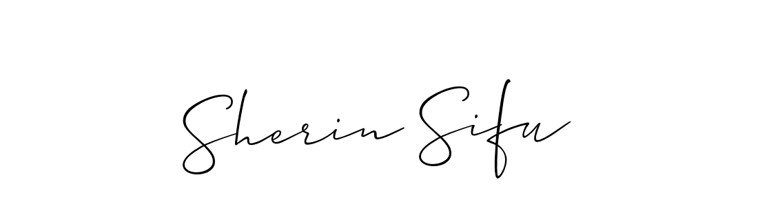 if you are searching for the best signature style for your name Sherin Sifu. so please give up your signature search. here we have designed multiple signature styles  using Allison_Script. Sherin Sifu signature style 2 images and pictures png