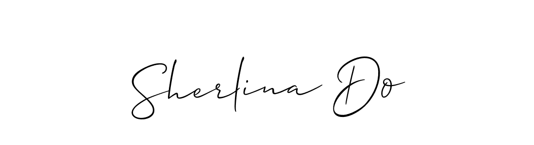 Also You can easily find your signature by using the search form. We will create Sherlina Do name handwritten signature images for you free of cost using Allison_Script sign style. Sherlina Do signature style 2 images and pictures png