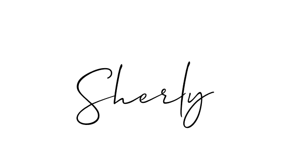 It looks lik you need a new signature style for name Sherly. Design unique handwritten (Allison_Script) signature with our free signature maker in just a few clicks. Sherly signature style 2 images and pictures png