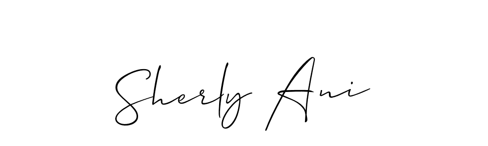 Once you've used our free online signature maker to create your best signature Allison_Script style, it's time to enjoy all of the benefits that Sherly Ani name signing documents. Sherly Ani signature style 2 images and pictures png