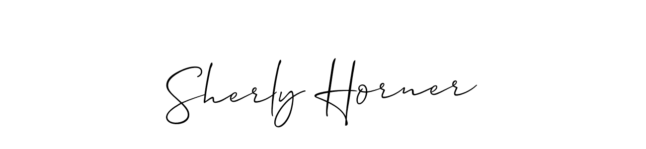Best and Professional Signature Style for Sherly Horner. Allison_Script Best Signature Style Collection. Sherly Horner signature style 2 images and pictures png