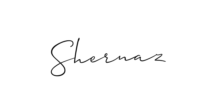 Also we have Shernaz name is the best signature style. Create professional handwritten signature collection using Allison_Script autograph style. Shernaz signature style 2 images and pictures png