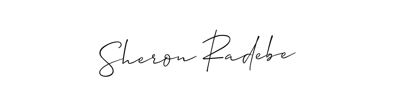 Here are the top 10 professional signature styles for the name Sheron Radebe. These are the best autograph styles you can use for your name. Sheron Radebe signature style 2 images and pictures png