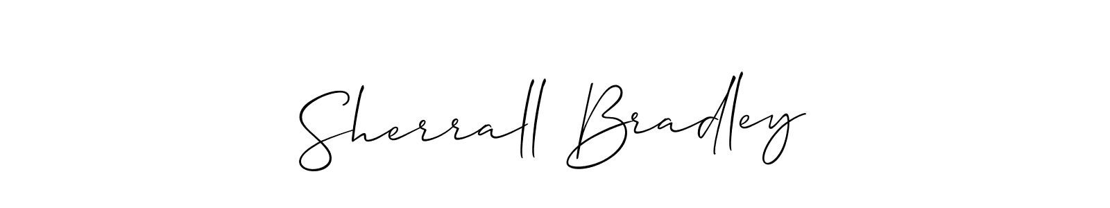 This is the best signature style for the Sherrall Bradley name. Also you like these signature font (Allison_Script). Mix name signature. Sherrall Bradley signature style 2 images and pictures png