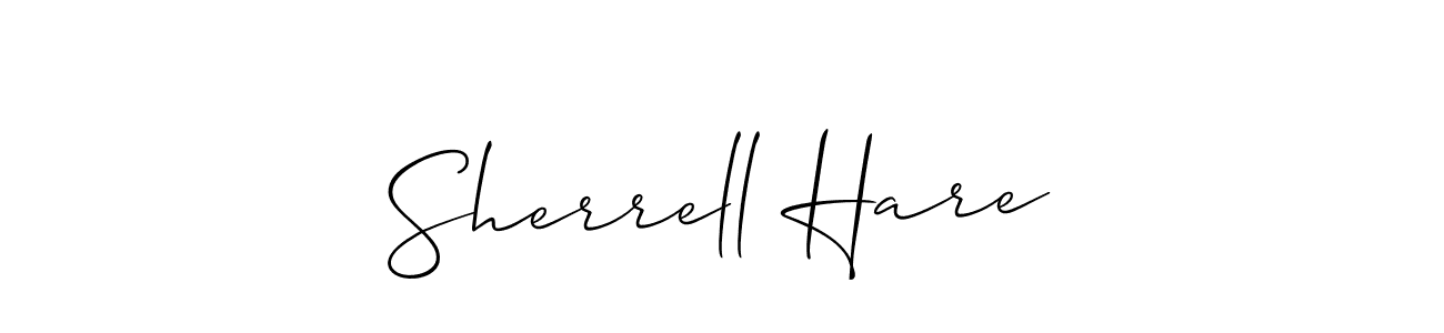 Also we have Sherrell Hare name is the best signature style. Create professional handwritten signature collection using Allison_Script autograph style. Sherrell Hare signature style 2 images and pictures png