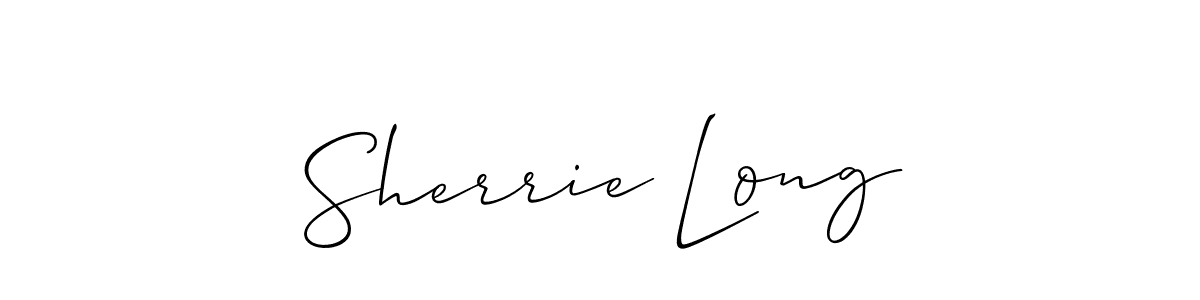 Design your own signature with our free online signature maker. With this signature software, you can create a handwritten (Allison_Script) signature for name Sherrie Long. Sherrie Long signature style 2 images and pictures png