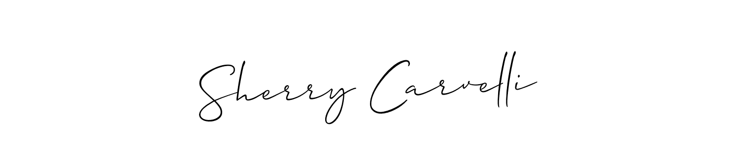 Make a beautiful signature design for name Sherry Carvelli. Use this online signature maker to create a handwritten signature for free. Sherry Carvelli signature style 2 images and pictures png