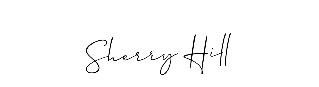 Create a beautiful signature design for name Sherry Hill. With this signature (Allison_Script) fonts, you can make a handwritten signature for free. Sherry Hill signature style 2 images and pictures png