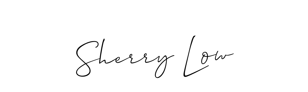 Make a beautiful signature design for name Sherry Low. Use this online signature maker to create a handwritten signature for free. Sherry Low signature style 2 images and pictures png