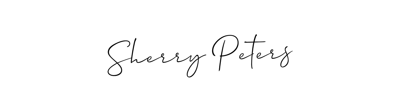 Check out images of Autograph of Sherry Peters name. Actor Sherry Peters Signature Style. Allison_Script is a professional sign style online. Sherry Peters signature style 2 images and pictures png