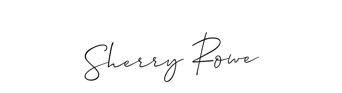 How to make Sherry Rowe signature? Allison_Script is a professional autograph style. Create handwritten signature for Sherry Rowe name. Sherry Rowe signature style 2 images and pictures png