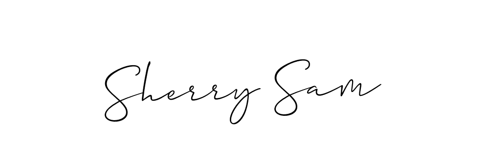 Make a short Sherry Sam signature style. Manage your documents anywhere anytime using Allison_Script. Create and add eSignatures, submit forms, share and send files easily. Sherry Sam signature style 2 images and pictures png