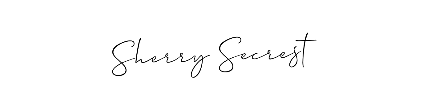 Also we have Sherry Secrest name is the best signature style. Create professional handwritten signature collection using Allison_Script autograph style. Sherry Secrest signature style 2 images and pictures png