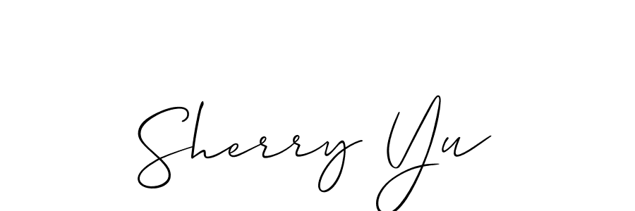 Once you've used our free online signature maker to create your best signature Allison_Script style, it's time to enjoy all of the benefits that Sherry Yu name signing documents. Sherry Yu signature style 2 images and pictures png