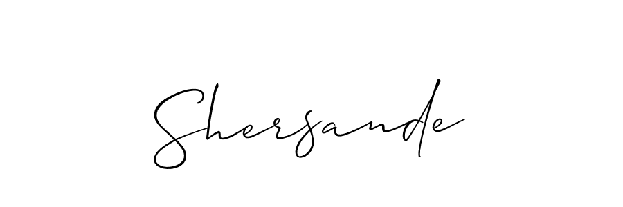 How to Draw Shersande signature style? Allison_Script is a latest design signature styles for name Shersande. Shersande signature style 2 images and pictures png