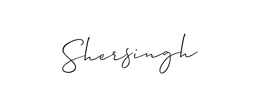 How to Draw Shersingh signature style? Allison_Script is a latest design signature styles for name Shersingh. Shersingh signature style 2 images and pictures png