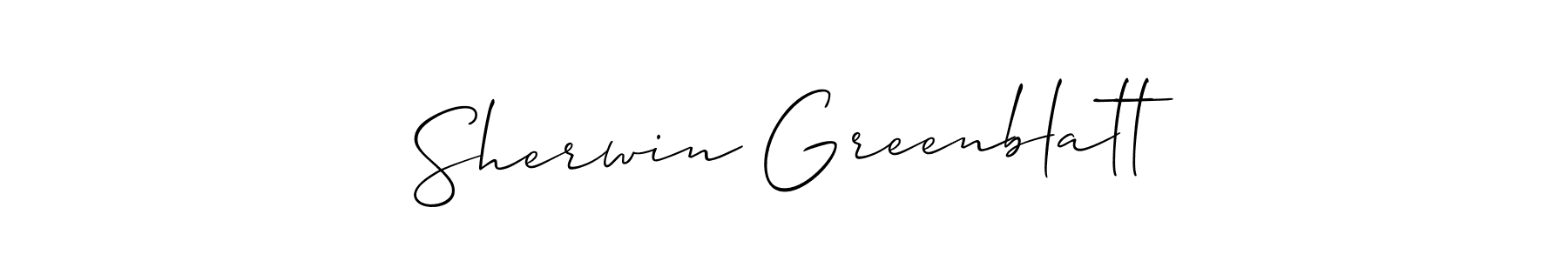 Also You can easily find your signature by using the search form. We will create Sherwin Greenblatt name handwritten signature images for you free of cost using Allison_Script sign style. Sherwin Greenblatt signature style 2 images and pictures png