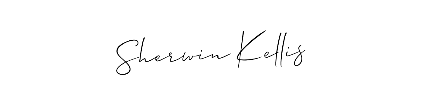 Sherwin Kellis stylish signature style. Best Handwritten Sign (Allison_Script) for my name. Handwritten Signature Collection Ideas for my name Sherwin Kellis. Sherwin Kellis signature style 2 images and pictures png