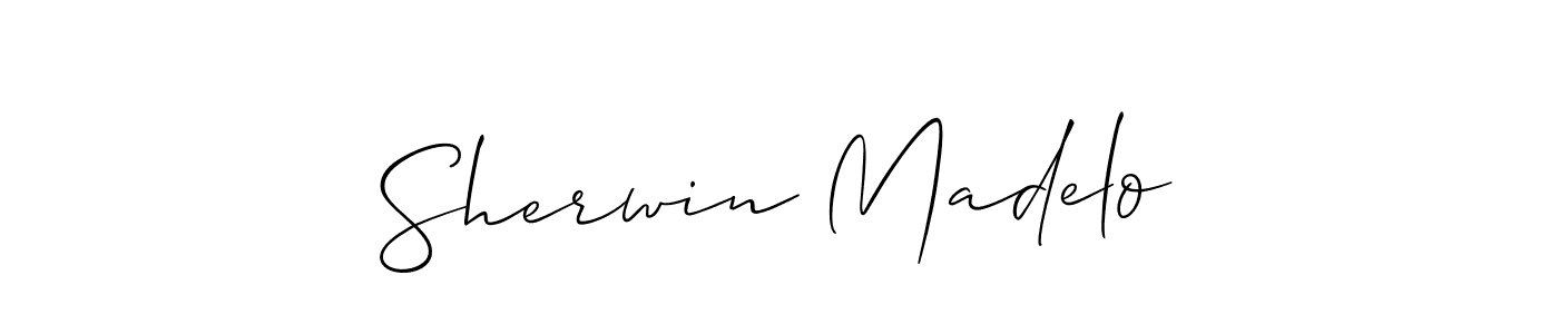 Make a beautiful signature design for name Sherwin Madelo. Use this online signature maker to create a handwritten signature for free. Sherwin Madelo signature style 2 images and pictures png