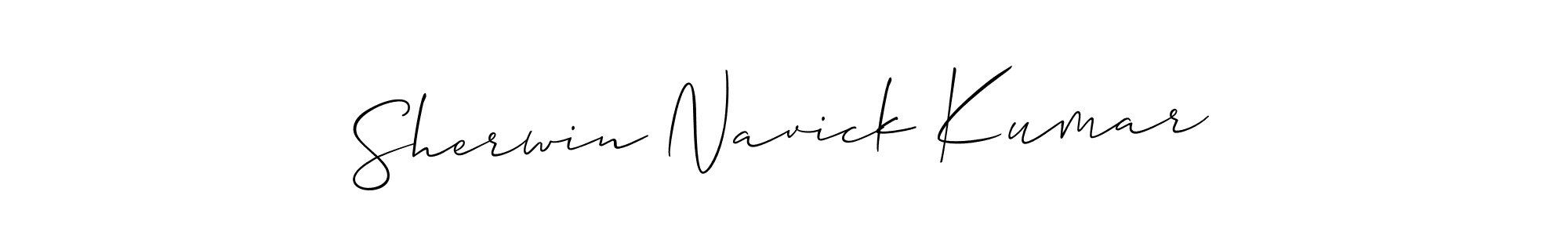 if you are searching for the best signature style for your name Sherwin Navick Kumar. so please give up your signature search. here we have designed multiple signature styles  using Allison_Script. Sherwin Navick Kumar signature style 2 images and pictures png